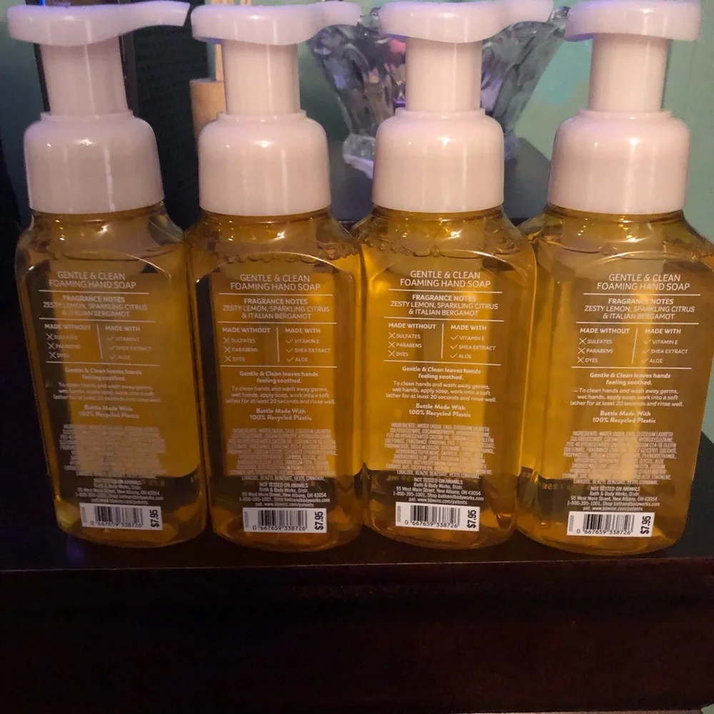 NWT Bath & Body Works Kitchen Lemon X 4 - Picture 3 of 4
